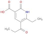3-Pyridinecarboxylic acid, 6-ethyl-1,2-dihydro-2-oxo-5-(1-oxopropyl)-