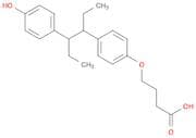 Butanoic acid, 4-[4-[1-ethyl-2-(4-hydroxyphenyl)butyl]phenoxy]-