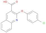 3-Quinolinecarboxylic acid, 2-(4-chlorophenoxy)-