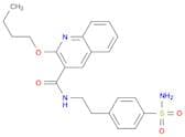 3-Quinolinecarboxamide, N-[2-[4-(aminosulfonyl)phenyl]ethyl]-2-butoxy-