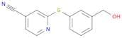 4-Pyridinecarbonitrile,2-[[3-(hydroxymethyl)phenyl]thio]-