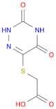 2-[(3,5-dioxo-2H-1,2,4-triazin-6-yl)sulfanyl]acetic acid