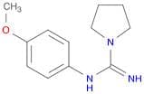 1-Pyrrolidinecarboximidamide, N-(4-methoxyphenyl)-