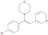 Morpholine, 4-[1-(4-bromophenyl)-2-(3-pyridinyl)ethenyl]-