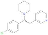 Pyridine, 3-[2-(4-chlorophenyl)-2-(1-piperidinyl)ethenyl]-