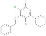 Pyridine, 3,5-dichloro-2-fluoro-4-(phenylmethoxy)-6-(1-piperidinyl)-