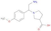 1-[2-Amino-1-(4-methoxyphenyl)ethyl]pyrrolidine -3-carboxylic acid