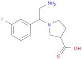 1-[2-Amino-1-(3-fluorophenyl)ethyl]pyrrolidine-3-carboxylic acid
