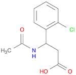 3-(2-chlorophenyl)-3-acetamidopropanoic acid