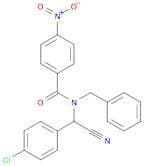 Benzamide, N-[(4-chlorophenyl)cyanomethyl]-4-nitro-N-(phenylmethyl)-