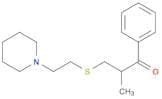 1-Propanone, 2-methyl-1-phenyl-3-[[2-(1-piperidinyl)ethyl]thio]-