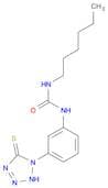 Urea, N-[3-(2,5-dihydro-5-thioxo-1H-tetrazol-1-yl)phenyl]-N'-hexyl-