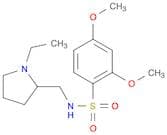 Benzenesulfonamide, N-[(1-ethyl-2-pyrrolidinyl)methyl]-2,4-dimethoxy-