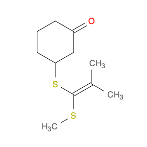 Cyclohexanone, 3-[[2-methyl-1-(methylthio)-1-propenyl]thio]-
