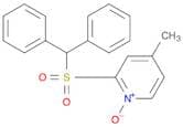 Pyridine, 2-[(diphenylmethyl)sulfonyl]-4-methyl-, 1-oxide