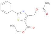 5-Thiazolecarboxylic acid, 4-[(acetyloxy)methyl]-2-phenyl-, ethyl ester