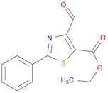 5-Thiazolecarboxylic acid, 4-formyl-2-phenyl-, ethyl ester