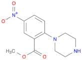 Benzoic acid,5-nitro-2-(1-piperazinyl)-, methyl ester