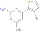 4-(3-Bromo-2-thienyl)-6-methyl-2-pyrimidinamine