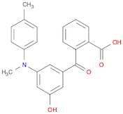 Benzoic acid, 2-[3-hydroxy-5-[methyl(4-methylphenyl)amino]benzoyl]-