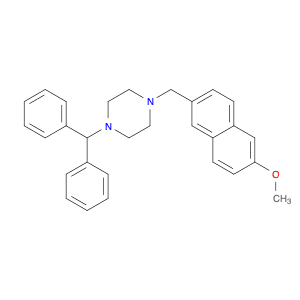 Piperazine, 1-(diphenylmethyl)-4-[(6-methoxy-2-naphthalenyl)methyl]-