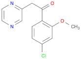 1-(4-Chloro-2-methoxyphenyl)-2-(pyrazin-2-yl)ethanone