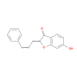 (2Z)-6-Hydroxy-2-[(2e)-3-phenylprop-2-en-1-ylidene]-1-benzofuran-3(2h)-one