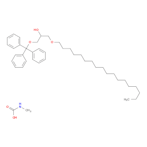 2-Propanol, 1-(octadecyloxy)-3-(triphenylmethoxy)-, methylcarbamate