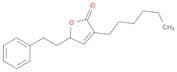 2(5H)-Furanone, 3-hexyl-5-(2-phenylethyl)-