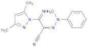 3-(3,5-dimethylpyrazol-1-yl)-3-imino-2-(methyl-phenyl-hydrazinylidene)propanenitrile