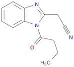 1H-Benzimidazole-2-acetonitrile, 1-(1-oxobutyl)-