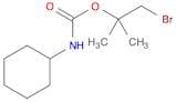 Carbamic acid, cyclohexyl-, 2-bromo-1,1-dimethylethyl ester
