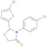 4-Thiazolidinethione, 3-(4-chlorophenyl)-2-(5-chloro-2-thienyl)-
