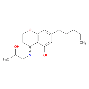 2H-1-Benzopyran-5-ol, 3,4-dihydro-4-[(2-hydroxypropyl)imino]-7-pentyl-