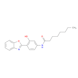 Octanamide, N-[4-(2-benzoxazolyl)-3-hydroxyphenyl]-
