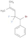 Benzene, (1-bromo-2,2-difluoro-4-methyl-3-pentenyl)-
