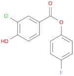Benzoic acid, 3-chloro-4-hydroxy-, 4-fluorophenyl ester