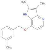 1H-Pyrrolo[3,2-b]pyridine, 2,3-dimethyl-7-[(3-methylphenyl)methoxy]-