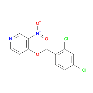 Pyridine, 4-[(2,4-dichlorophenyl)methoxy]-3-nitro-
