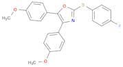 Oxazole, 2-[(4-fluorophenyl)thio]-4,5-bis(4-methoxyphenyl)-