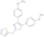 Thiazole, 4,5-bis(4-methoxyphenyl)-2-(2-thienylthio)-