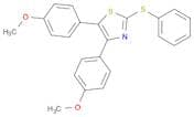 Thiazole, 4,5-bis(4-methoxyphenyl)-2-(phenylthio)-