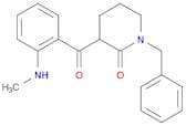 2-Piperidinone, 3-[2-(methylamino)benzoyl]-1-(phenylmethyl)-