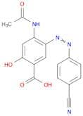 Benzoic acid, 4-(acetylamino)-5-[(4-cyanophenyl)azo]-2-hydroxy-