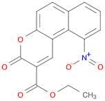 3H-Naphtho[2,1-b]pyran-2-carboxylic acid, 10-nitro-3-oxo-, ethyl ester