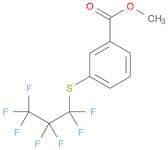 Benzoic acid, 3-[(heptafluoropropyl)thio]-, methyl ester