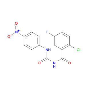 Benzamide, 2-chloro-5-fluoro-N-[[(4-nitrophenyl)amino]carbonyl]-