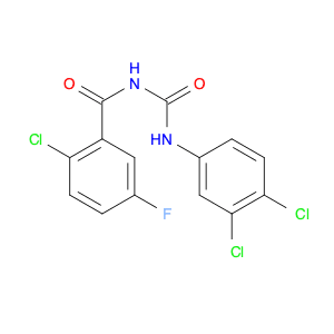 Benzamide, 2-chloro-N-[[(3,4-dichlorophenyl)amino]carbonyl]-5-fluoro-