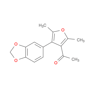 Ethanone, 1-[4-(1,3-benzodioxol-5-yl)-2,5-dimethyl-3-furanyl]-