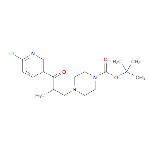 tert-Butyl 4-(3-(6-chloropyridin-3-yl)-2-methyl-3-oxopropyl)piperazine-1-carboxylate